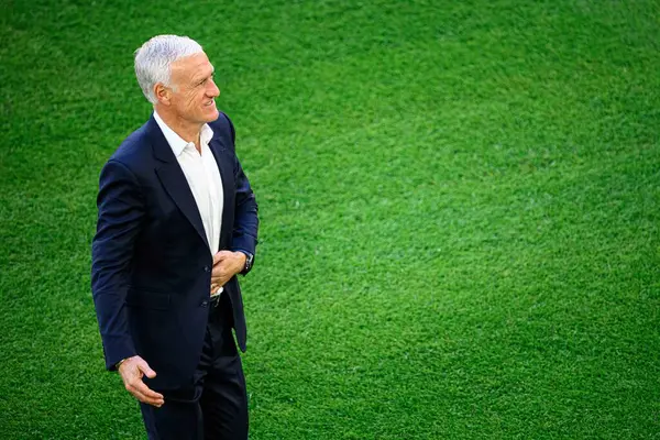 stock image DUESSELDORF, GERMANY - 1 JANUARY, 2023: Didier Deschamps, The football match of EURO 2024 Austria vs France at Mercur Spiel Arena