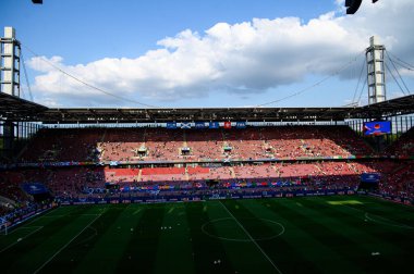 COLOGNE, GERMANY - 19 Haziran 2024: EURO 2024 İskoçya - İsviçre maçı Rhein Enerji Stadyumu 'nda