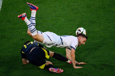 COLOGNE, GERMANY - 19 Haziran 2024: EURO 2024 İskoçya - İsviçre maçı Rhein Enerji Stadyumu 'nda