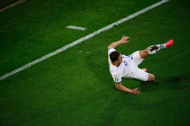 COLOGNE, GERMANY - 19 Haziran 2024: EURO 2024 İskoçya - İsviçre maçı Rhein Enerji Stadyumu 'nda