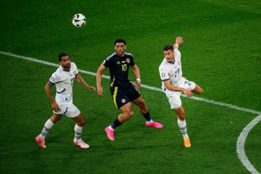 COLOGNE, GERMANY - 19 Haziran 2024: EURO 2024 İskoçya - İsviçre maçı Rhein Enerji Stadyumu 'nda