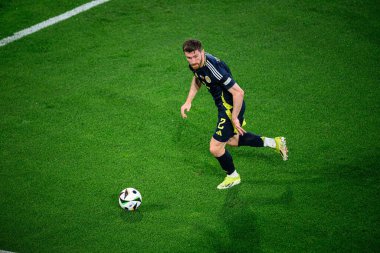 COLOGNE, GERMANY - 19 Haziran 2024: EURO 2024 İskoçya - İsviçre maçı Rhein Enerji Stadyumu 'nda