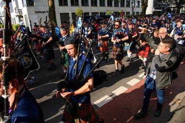 COLOGNE, GERMANY - 19 Haziran 2024: EURO 2024 İskoçya - İsviçre maçı Rhein Enerji Stadyumu 'nda