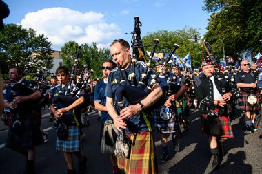 COLOGNE, GERMANY - 19 Haziran 2024: EURO 2024 İskoçya - İsviçre maçı Rhein Enerji Stadyumu 'nda