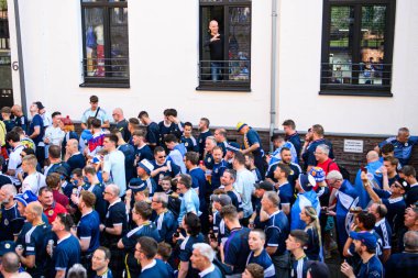 COLOGNE, GERMANY - 19 Haziran 2024: EURO 2024 İskoçya - İsviçre maçı Rhein Enerji Stadyumu 'nda