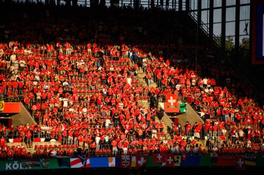 DORTMUND, GERMANY - 19 Haziran 2024: EURO 2024 İskoçya-İsviçre futbol maçı Signal Iduna Park 'ta