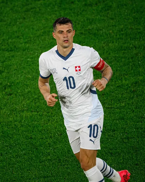 stock image COLOGNE, GERMANY - 19 JUNE, 2024: The football match of EURO 2024 Scotland vs. Switzerland at Rhein Energie Stadio