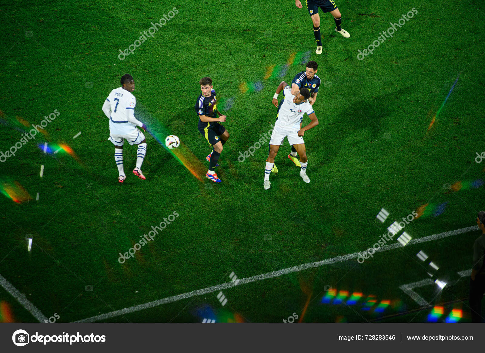 Cologne Germany June 2024 Football Match Euro 2024 Scotland Switzerland