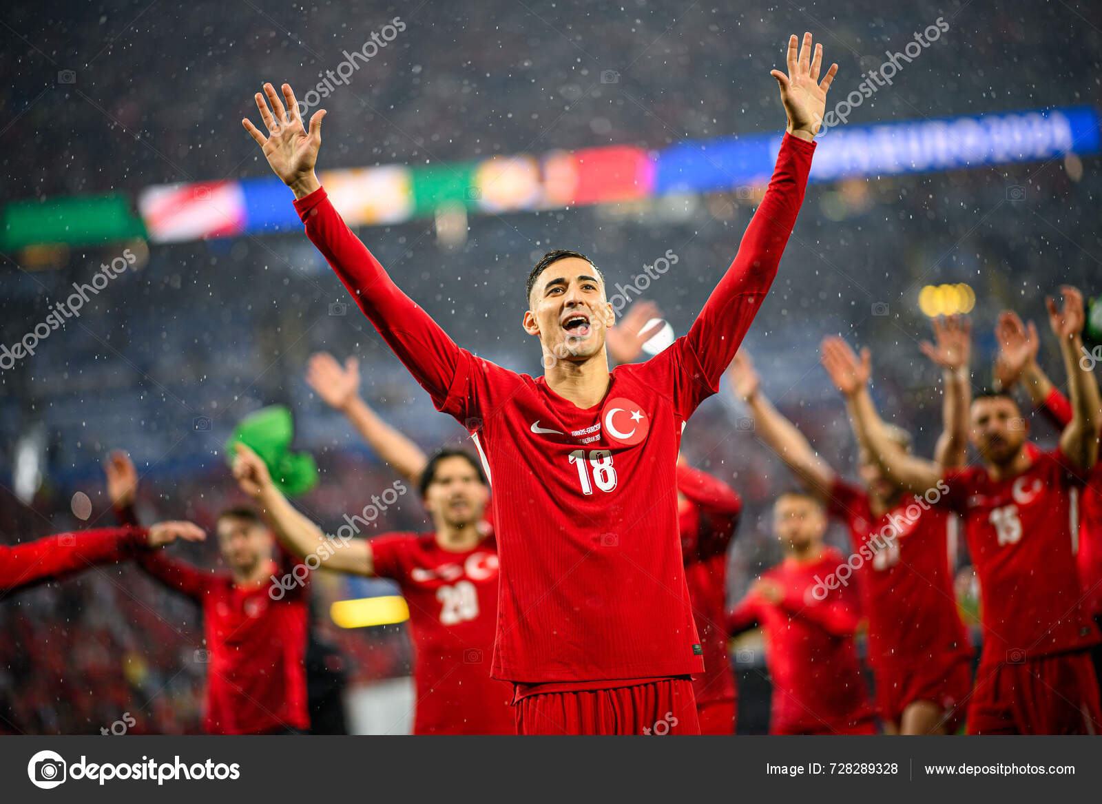 Dortmund Germany June 2024 Football Match Euro 2024 Turkey