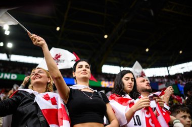 DORTMUND, GERMANY - 18 Haziran 2024: EURO 2024 Türkiye - Gürcistan Signal Iduna Park maçı