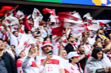 DORTMUND, GERMANY - 18 Haziran 2024: EURO 2024 Türkiye - Gürcistan Signal Iduna Park maçı