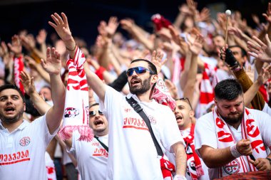 DORTMUND, GERMANY - 18 Haziran 2024: EURO 2024 Türkiye - Gürcistan Signal Iduna Park maçı