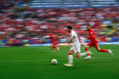 DORTMUND, GERMANY - 18 Haziran 2024: EURO 2024 Türkiye - Gürcistan Signal Iduna Park maçı