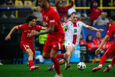 DORTMUND, GERMANY - 19 Haziran 2024: Giorgi Chakvetadze, EURO 2024 Türkiye-Gürcistan maçı Signal Iduna Park 'ta