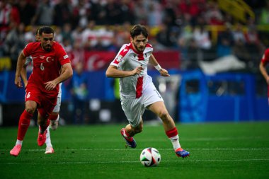 DORTMUND, GERMANY - 19 Haziran 2024: Khvicha Kvaratskhelia EURO 2024 Türkiye-Gürcistan maçı Signal Iduna Park