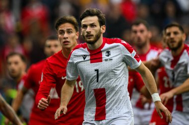 DORTMUND, GERMANY - 19 Haziran 2024: Khvicha Kvaratskhelia EURO 2024 Türkiye-Gürcistan maçı Signal Iduna Park
