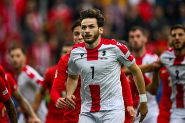 DORTMUND, GERMANY - 19 Haziran 2024: Khvicha Kvaratskhelia, EURO 2024 Türkiye-Gürcistan maçı Signal Iduna Park 'ta
