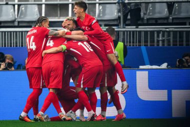 DORTMUND, GERMANY - 19 Haziran 2024: EURO 2024 Türkiye - Gürcistan Signal Iduna Park maçı