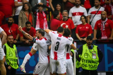 DORTMUND, GERMANY - 19 Haziran 2024: EURO 2024 Türkiye - Gürcistan Signal Iduna Park maçı