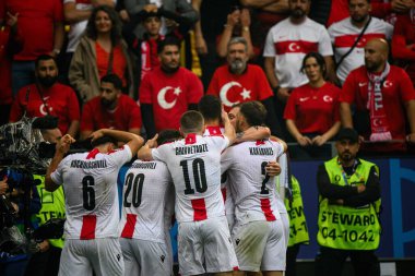 DORTMUND, GERMANY - 19 Haziran 2024: EURO 2024 Türkiye - Gürcistan Signal Iduna Park maçı