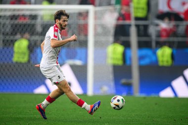 DORTMUND, GERMANY - 19 Haziran 2024: Khvicha Kvaratskhelia, EURO 2024 Türkiye-Gürcistan maçı Signal Iduna Park 'ta