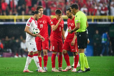 DORTMUND, GERMANY - 19 Haziran 2024: EURO 2024 Türkiye - Gürcistan Signal Iduna Park maçı