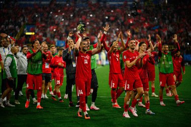 DORTMUND, Almanya - 18 Haziran 2024: EURO 2024 Türkiye - Gürcistan Signal Iduna Par maçı