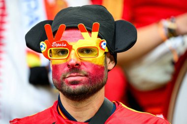 GELSENKIRCHEN, ALMANY - 20 HAZİRAN, 2024: EURO 2024 İspanya, Veltins Arena 'da İtalya' ya karşı.