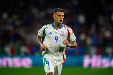 GELSENKIRCHEN, GERMANY - 20 Haziran 2024: EURO 2024 İspanya-İtalya futbol maçı Veltins Arena 'da