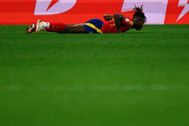 GELSENKIRCHEN, GERMANY - 20 Haziran 2024: EURO 2024 İspanya-İtalya futbol maçı Veltins Arena 'da