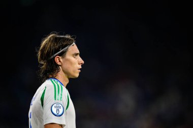GELSENKIRCHEN, GERMANY - 20 Haziran 2024: EURO 2024 İspanya-İtalya futbol maçı Veltins Arena 'da