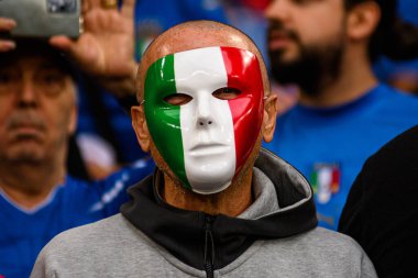 GELSENKIRCHEN, ALMANY - 20 HAZİRAN, 2024: EURO 2024 İspanya, Veltins Arena 'da İtalya' ya karşı.