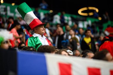 GELSENKIRCHEN, ALMANY - 20 HAZİRAN, 2024: EURO 2024 İspanya, Veltins Arena 'da İtalya' ya karşı.