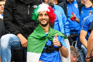 GELSENKIRCHEN, ALMANY - 20 HAZİRAN, 2024: EURO 2024 İspanya, Veltins Arena 'da İtalya' ya karşı.