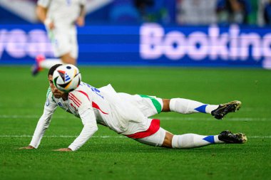 GELSENKIRCHEN, GERMANY - 20 Haziran 2024: EURO 2024 İspanya-İtalya futbol maçı Veltins Arena 'da