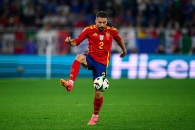 GELSENKIRCHEN, GERMANY - 20 Haziran 2024: Dani Carvajal, EURO 2024 İspanya - İtalya Veltins Arena maçı