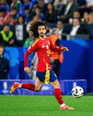 GELSENKIRCHEN, GERMANY - 20 Haziran 2024: Marc Cucurella, EURO 2024 İspanya - İtalya Veltins Arena maçı