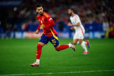 GELSENKIRCHEN, GERMANY - 20 Haziran 2024: Alex Baena, EURO 2024 İspanya - İtalya Veltins Arena maçı