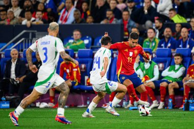 GELSENKIRCHEN, GERMANY - 20 Haziran 2024: Ferran Torres, EURO 2024 İspanya-İtalya maçı Veltins Arena 'da