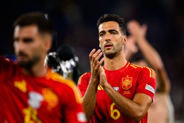 GELSENKIRCHEN, GERMANY - 20 Haziran 2024: Mikel Merino, EURO 2024 İspanya - İtalya Veltins Arena maçı