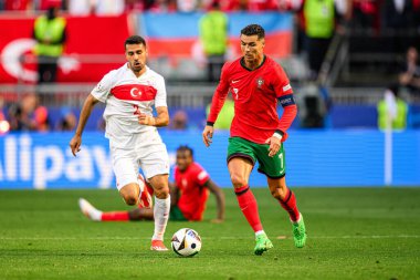 DORTMUND, GERMANY - 22 Haziran 2024: Cristiano Ronaldo EURO 2024 Türkiye - Portekiz Signal Iduna Park maçı