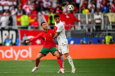 DORTMUND, GERMANY - 22 Haziran 2024: Cristiano Ronaldo EURO 2024 Türkiye - Portekiz Signal Iduna Park maçı