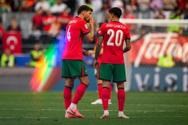 DORTMUND, GERMANY - 22 Haziran 2024: Cristiano Ronaldo EURO 2024 Türkiye - Portekiz Signal Iduna Park maçı