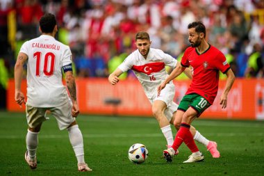 DORTMUND, GERMANY - 22 Haziran 2024: EURO 2024 Türkiye-Portekiz futbol karşılaşması Iduna Par Sinyalinde