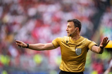 DORTMUND, GERMANY - 22 Haziran 2024: EURO 2024 Türkiye-Portekiz futbol karşılaşması Iduna Par Sinyalinde