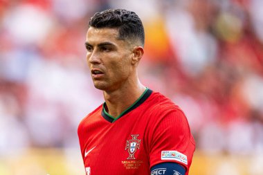 DORTMUND, GERMANY - 22 Haziran 2024: Cristiano Ronaldo EURO 2024 Türkiye - Portekiz Signal Iduna Park maçı