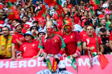 DORTMUND, GERMANY - 22 Haziran 2024: EURO 2024 Türkiye - Portekiz Signal Iduna Park maçı