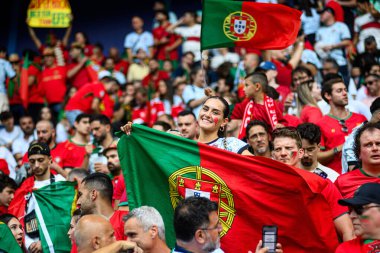 DORTMUND, GERMANY - 22 Haziran 2024: EURO 2024 Türkiye - Portekiz Signal Iduna Park maçı