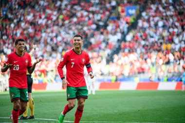 DORTMUND, GERMANY - 22 Haziran 2024: EURO 2024 Türkiye - Portekiz Signal Iduna Park maçı