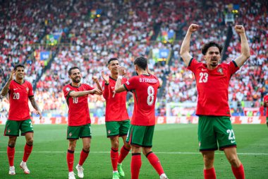 DORTMUND, GERMANY - 22 Haziran 2024: EURO 2024 Türkiye - Portekiz Signal Iduna Park maçı